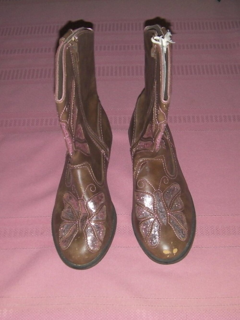 Young Girls Boots side zipper size 3